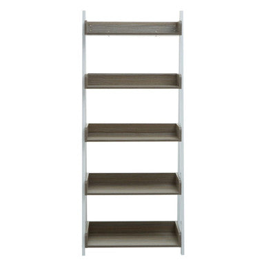 Bradbury Light Oak Veneer 5 Tier Ladder Shelf Unit