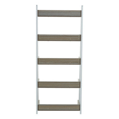 Bradbury Light Oak Veneer 5 Tier Ladder Shelf Unit
