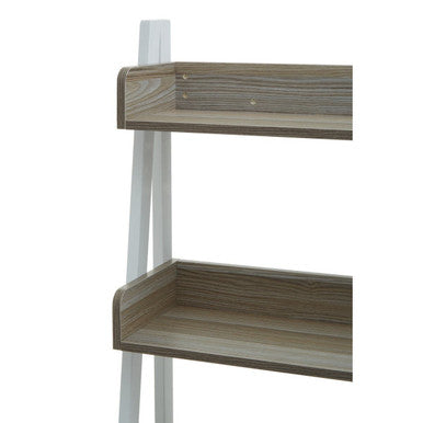 Bradbury Light Oak Veneer 5 Tier Ladder Shelf Unit