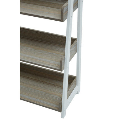 Bradbury Light Oak Veneer 5 Tier Ladder Shelf Unit