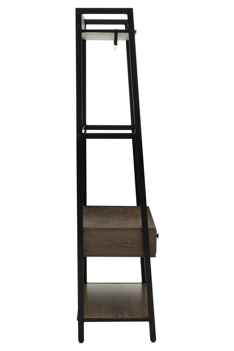 Bradbury Dark Oak Veneer Open Wardrobe