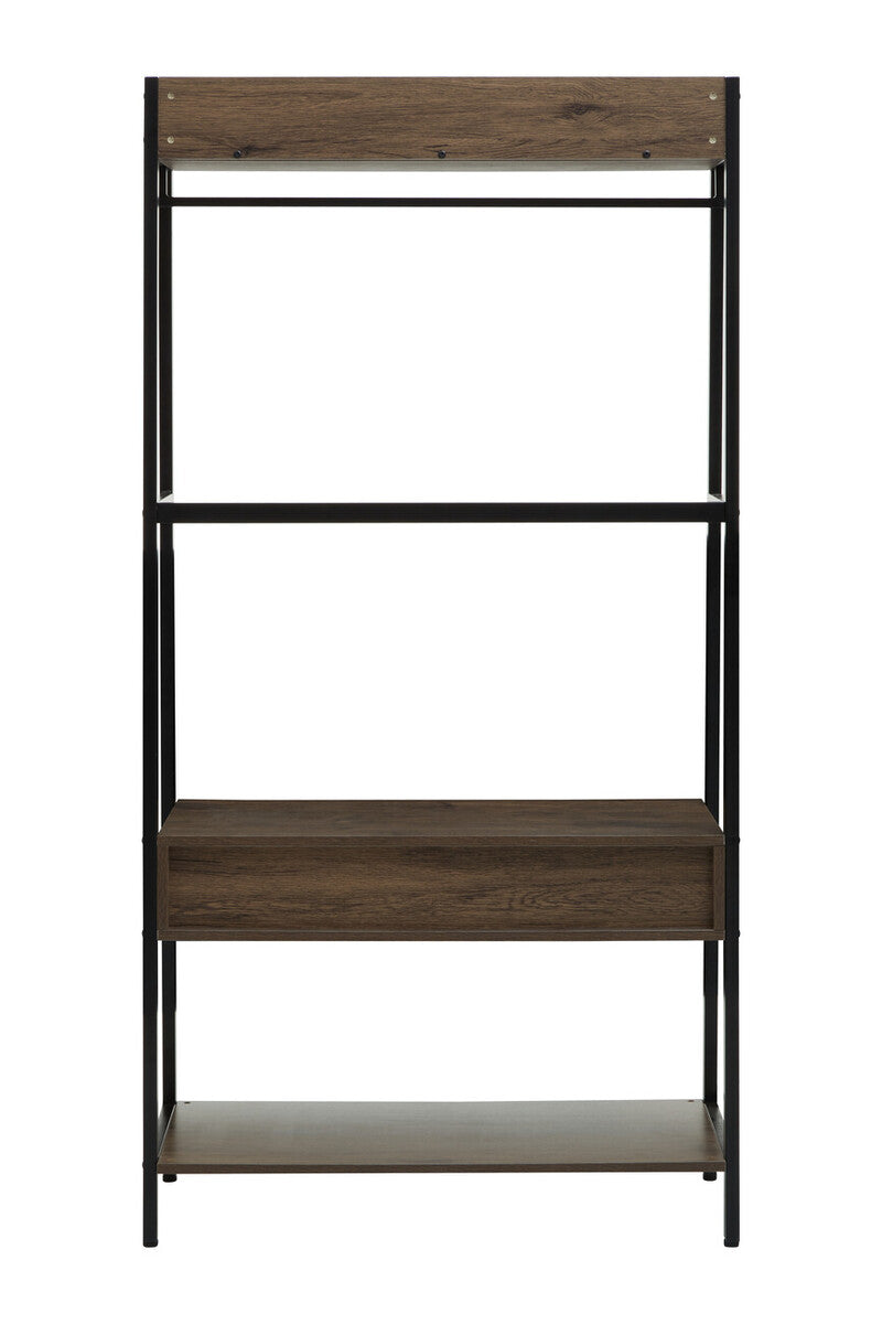 Bradbury Dark Oak Veneer Open Wardrobe