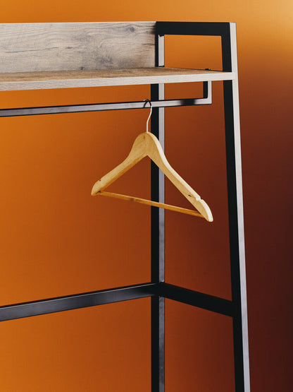 Bradbury Dark Oak Veneer Open Wardrobe