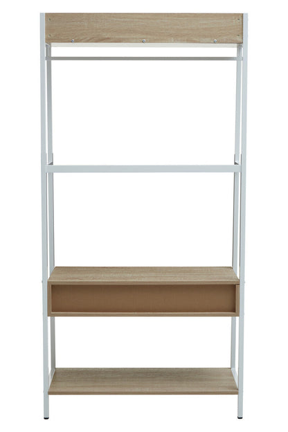 Bradbury Natural Oak Veneer Open Wardrobe