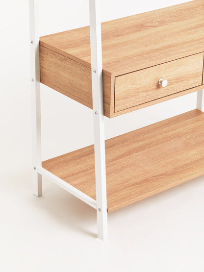 Bradbury Natural Oak Veneer Open Wardrobe
