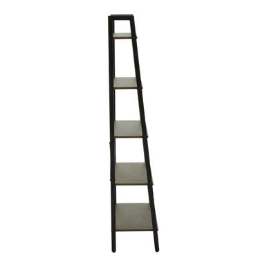 Bradbury Dark Oak Veneer 5 Tier Ladder Shelf Unit
