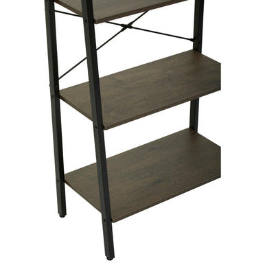 Bradbury Dark Oak Veneer 5 Tier Ladder Shelf Unit