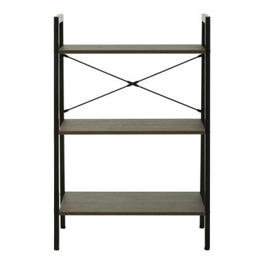 Bradbury Dark Oak Veneer 3 Tier Ladder Shelf Unit