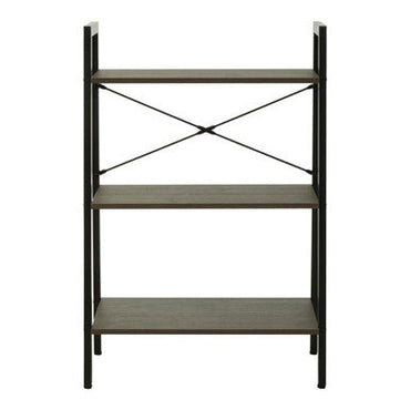 Bradbury Dark Oak Veneer 3 Tier Ladder Shelf Unit