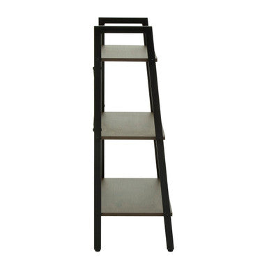Bradbury Dark Oak Veneer 3 Tier Ladder Shelf Unit
