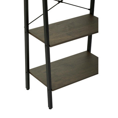 Bradbury Dark Oak Veneer 3 Tier Ladder Shelf Unit