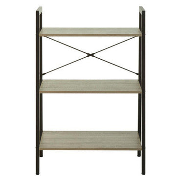 Bradbury Grey Oak Veneer 3 Tier Ladder Shelf Unit