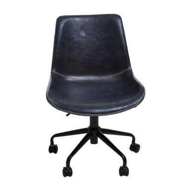 Bloomberg Grey Leather Home Office Chair