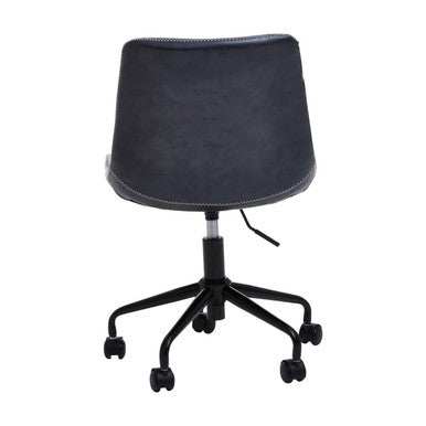 Bloomberg Grey Leather Home Office Chair