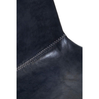 Bloomberg Grey Leather Home Office Chair