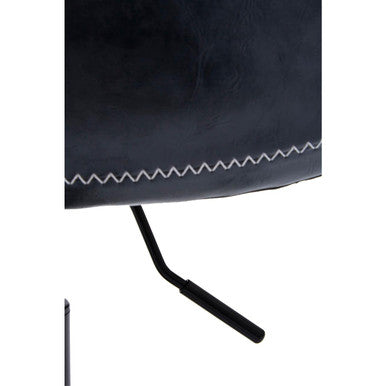 Bloomberg Grey Leather Home Office Chair