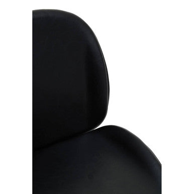 Clinton Black Leather Home Office Chair