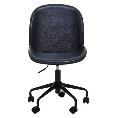 Clinton Grey Leather Home Office Chair
