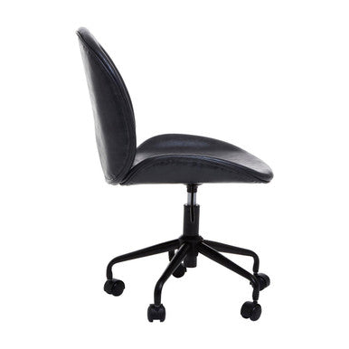 Clinton Grey Leather Home Office Chair