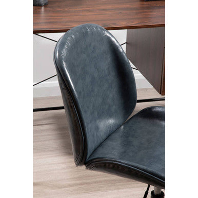 Clinton Grey Leather Home Office Chair
