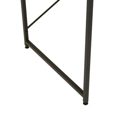 Laxton Light Oak Effect Desk with Black Finish Frame