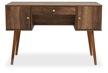 Wood Veneer Desk with Storage | Frida
