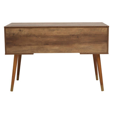 Wood Veneer Desk with Storage | Frida