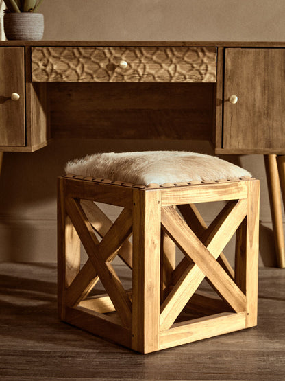 Wood Veneer Desk with Storage | Frida