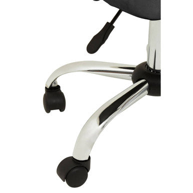 Grey Leather Effect Home Office Chair | Brent
