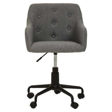 Tufted Grey and Black Home Office Chair | Brent