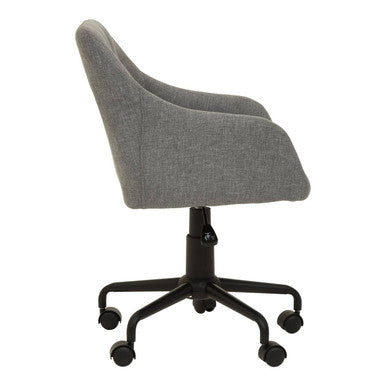 Tufted Grey and Black Home Office Chair | Brent