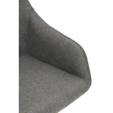 Tufted Grey and Black Home Office Chair | Brent