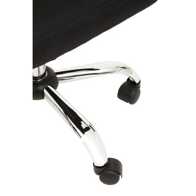 Brent Black Fabric And Chrome Home Office Chair