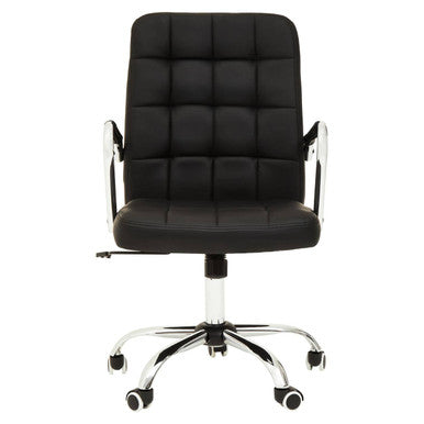 Black Tufted Home Office Chair | Brent