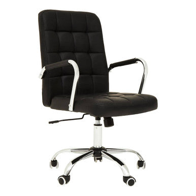 Black Tufted Home Office Chair | Brent