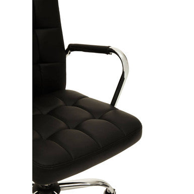 Black Tufted Home Office Chair | Brent