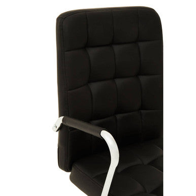 Black Tufted Home Office Chair | Brent