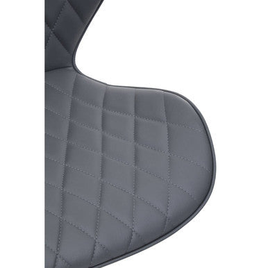 Brent Grey And Black Metal Home Office Chair