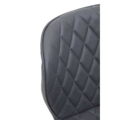 Brent Grey And Black Metal Home Office Chair