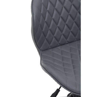 Brent Grey And Black Metal Home Office Chair