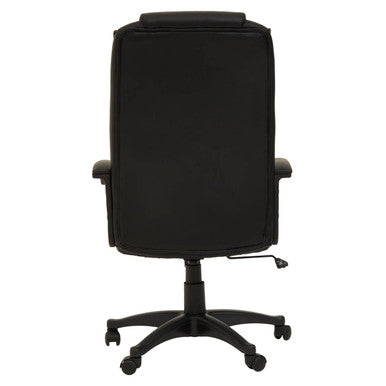 Brent Black Leather Home Office Chair