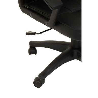 Brent Black Leather Home Office Chair