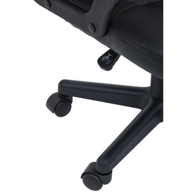 Brent Black Leather Small Home Office Chair