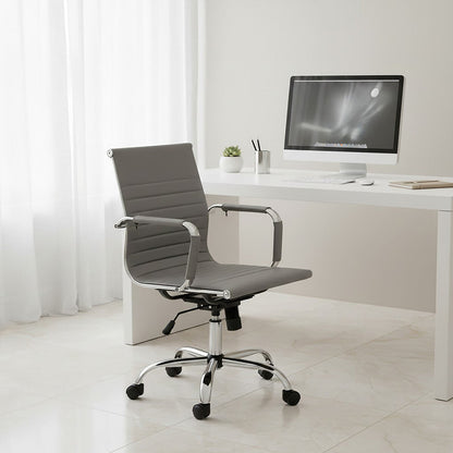 Grey Low Back Home Office Chair | Brent