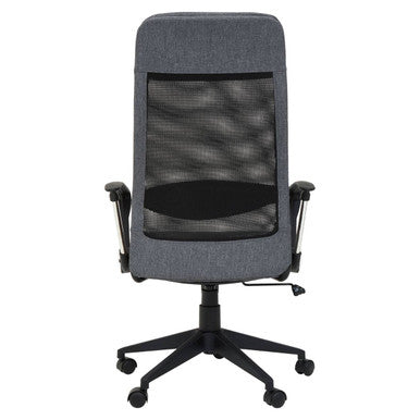 Black Mesh and Grey Fabric Home Office Chair | Brent