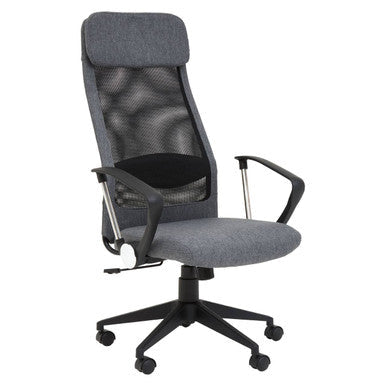 Black Mesh and Grey Fabric Home Office Chair | Brent