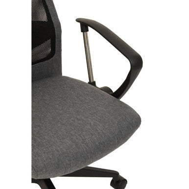 Black Mesh and Grey Fabric Home Office Chair | Brent