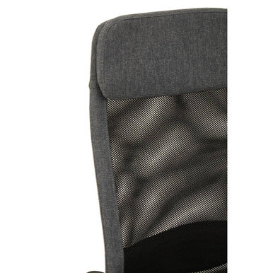 Black Mesh and Grey Fabric Home Office Chair | Brent