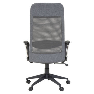 Grey Mesh and Fabric Home Office Chair | Brent