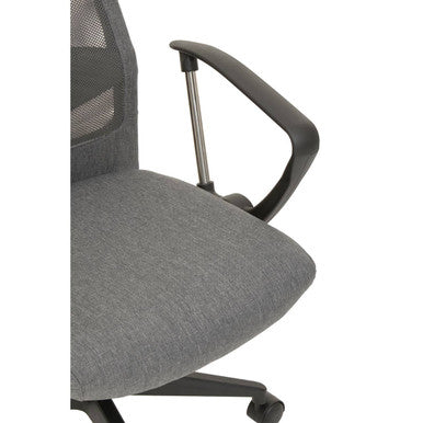Grey Mesh and Fabric Home Office Chair | Brent